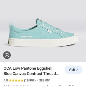Cariuma OCA Low Tiffany Blue Pantone Collaboration